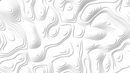 Fototapeta premium Abstract design with black and white abstract background, Wave paper cut background. topographic line contour map background. paper texture design.