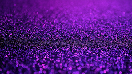 close-up view of purple glitter with sparkling bokeh, creating a luxurious and festive texture. ideal for event designs, holiday backgrounds, party decor, and glamorous branding.