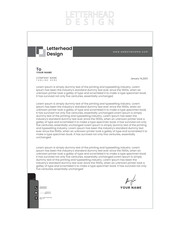 Executive essentials clean business and corporate letterhead template