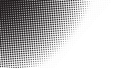 Dotted halftone gradient texture. Polka dot background