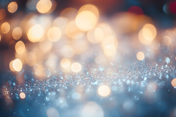 Fototapeta premium Blur light silver glittery background backgrounds shiny illuminated.