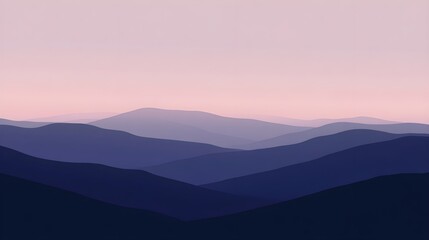 Fototapeta premium A minimalist gradient background with subtle noise texture, transitioning from deep navy blue to light lavender.