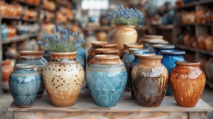 Handmade Pottery Vases Rustic Decor Ceramic Crafts Home Decor Artisan Market