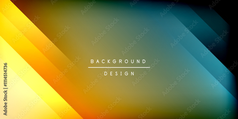 Poster dynamic shadow lines geometric shapes