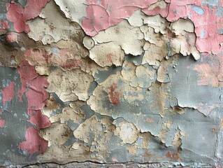 Aged Peeling Paint Texture Antique Weathered Cracked Grunge Wall Background