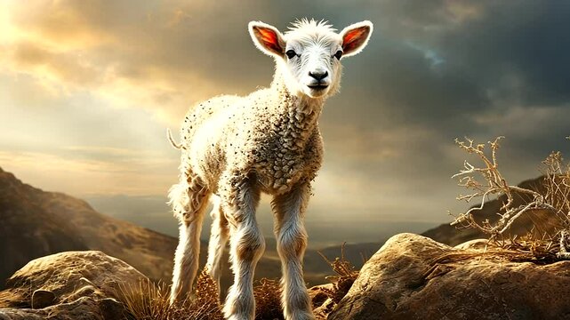 the lamb as a significant symbol in biblical contexts, reflecting themes of sacrifice and redemption