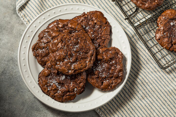 Homemade Flourless Double Chocolate Chip Cookies