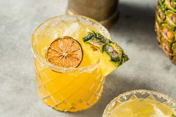 Cold Boozy Pineapple Margarita