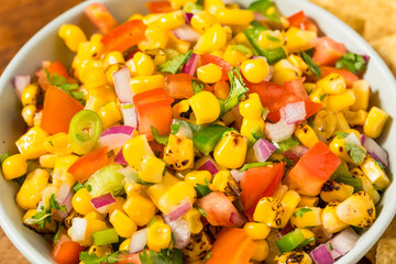 Homemade Spicy Corn Salsa