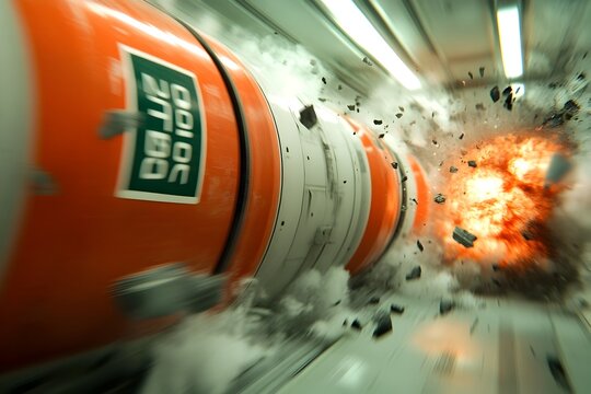 Catastrophic failure at a high security experimental facility with modular containment units breached by a destabilizing energy fluctuation