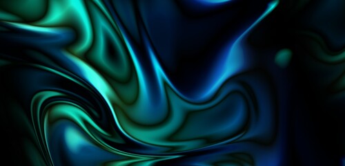 Obraz premium Energy Green Flow Background
