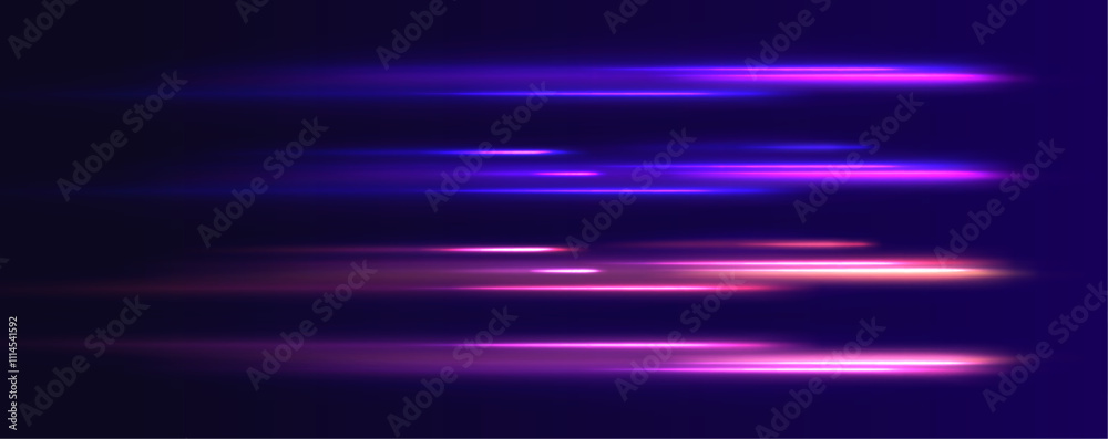 Aufkleber beautiful glowing light flares and sparks with red and blue special effects, creating a sense of spe