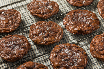 Homemade Flourless Double Chocolate Chip Cookies