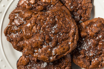 Homemade Flourless Double Chocolate Chip Cookies