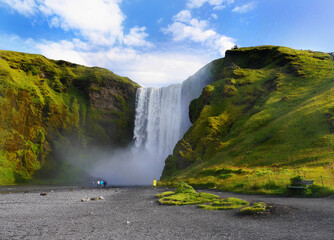 Skogafoss waterfall Iceland