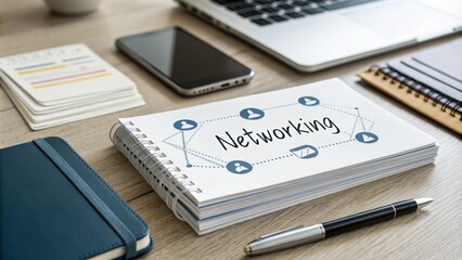 Naklejka premium Networking strategies for professionals office environment digital content collaborative viewpoint business growth