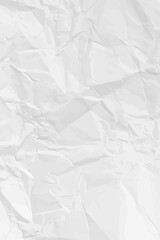 White clean crumpled paper