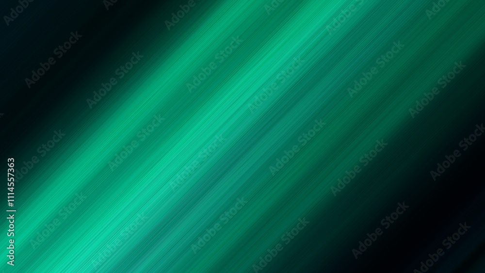 Poster Surface with templates metal texture soft lines tech gradient abstract diagonal background silver black sleek with black background and green dark are light.