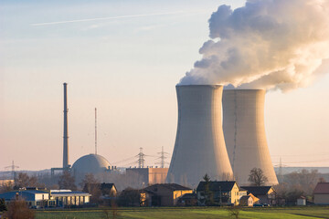 Kernkraftwerk Grafenrheinfeld, Bayern, Deutschland