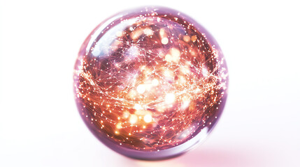 Cosmic sphere representing infinite universe.