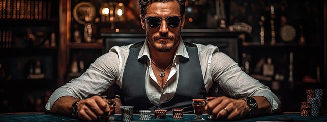 Casino game poker gamble bet win online slot play machine. Money casino jackpot poker game table background card blackjack winner gambling people chance chips luck croupier lucky vegas concept 777