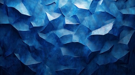 Fototapeta premium Stunning Abstract Blue Geometric Design: A Deep Dive into Polygonal Forms