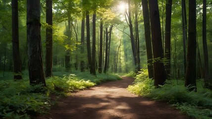 Obraz premium Path Through the Woods