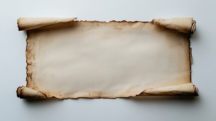 old paper with burnt edges