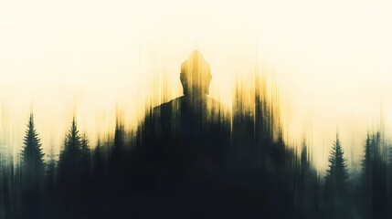 Mystical Buddha statue artwork reflecting the serene beauty of spiritual traditions and the calming energy of meditation.