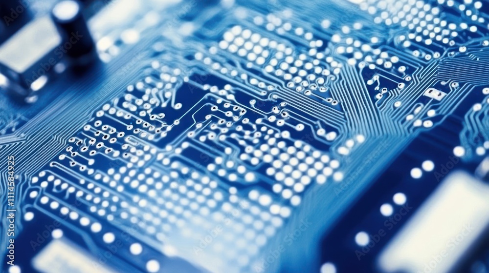 Poster close up view of a circuit board detail