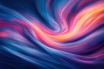 Obraz premium Abstract Swirling Colorful Hues Paint Waves