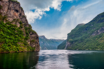 Geiranger is a town located in front of the Geirangerfjord, in western Norway.