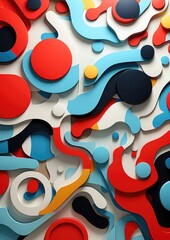 A retro-inspired mosaic pattern