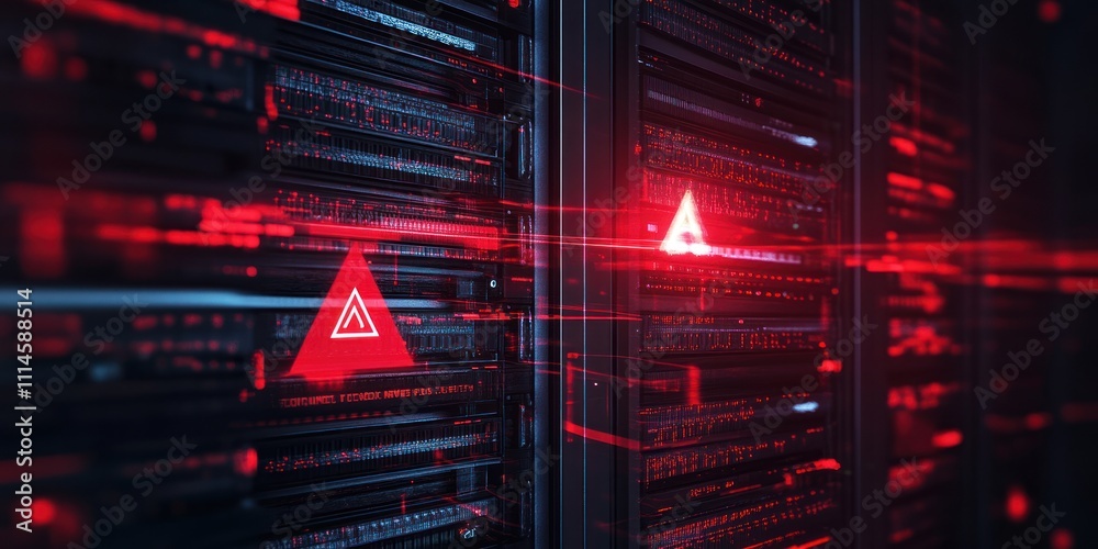 Aufkleber Red Alert Server Room Data Center System Failure