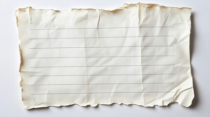 crumpled paper on white