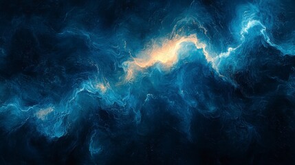 Stunning Abstract Deep Space Landscape Painting. A mesmerizing cosmic landscape, showcasing the beauty of the universe in an abstract style.