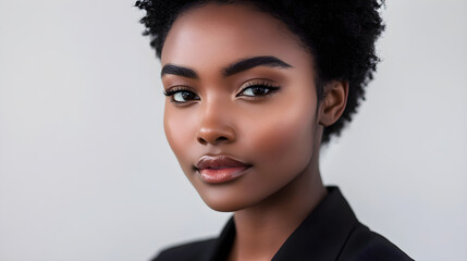 Naklejka premium Effortless Makeup Ideas for Casual Workdays: A Fresh and Professional Look to Enhance Natural Beauty in Office Settings