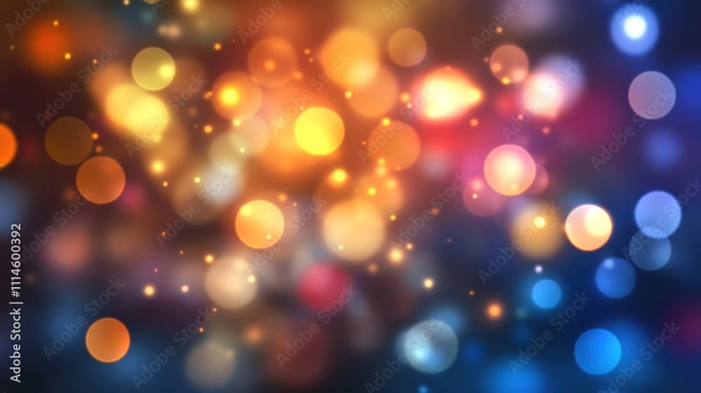 Aufkleber abstract colorful bokeh lights background design
