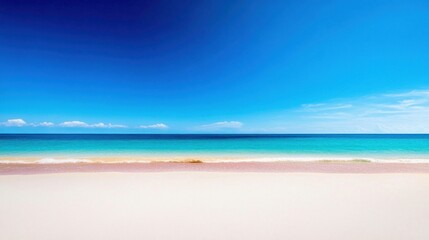 Obraz premium Beautiful Tropical Beach with Clear Blue Sky