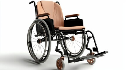 Obraz premium Comfortable Wheelchair with Adjustable Footrest and Ergonomic Design for Enhanced Mobility and Accessibility in Various Environments