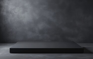 Empty black and gray textured surface for display