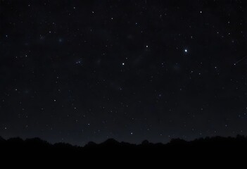 Fototapeta premium A night sky filled with twinkling stars against a dark background