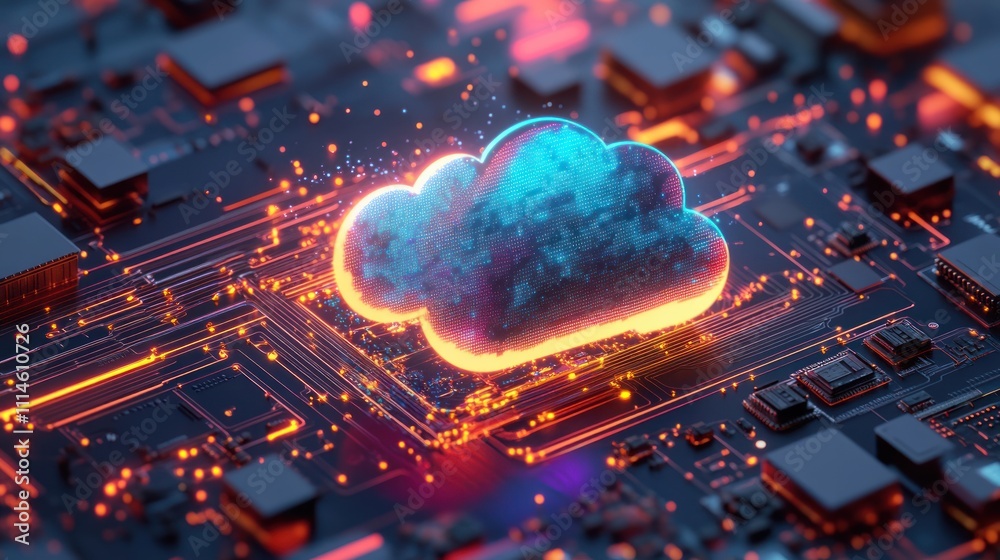 Poster Cloud Computing Data Center Digital Technology