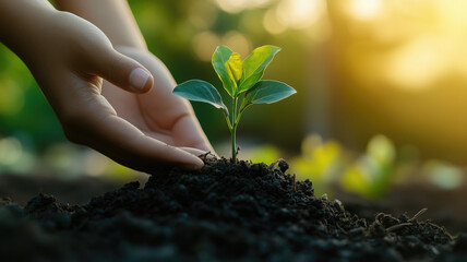 Fototapeta premium ESG, green energy, sustainable industry. Environmental, Social, and Corporate Governance concept.