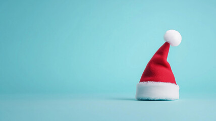 Festival Christmas santa hat isolated on a plain background
