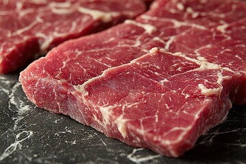 Fototapeta premium A slab of meat with a lot of fat on it