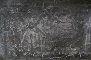 Abstract black and grey textured wall background, ash, closeup, background texture	
