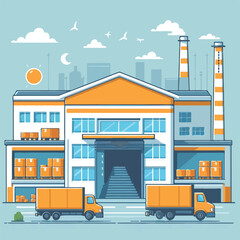 warehouse vector