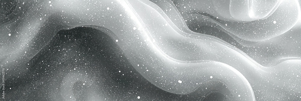 Aufkleber abstract gray and white swirling pattern with white dots