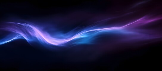 Fototapeta premium Elegant visual featuring a dark background with a stunning purple and blue gradient for artistic uses.